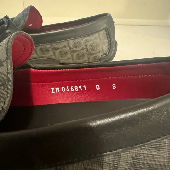 Salvatore Ferragamo Parigi 19 Logo Driver Size: 8D Parigi Eco Suede Driver – M. Dumas and Sons main image 3